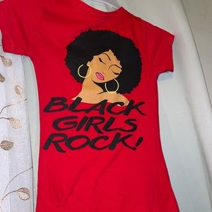 Red BLACK GIRLS ROCK T SHIRT